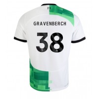 Camiseta Liverpool Ryan Gravenberch #38 Segunda Equipación Replica 2023-24 mangas cortas